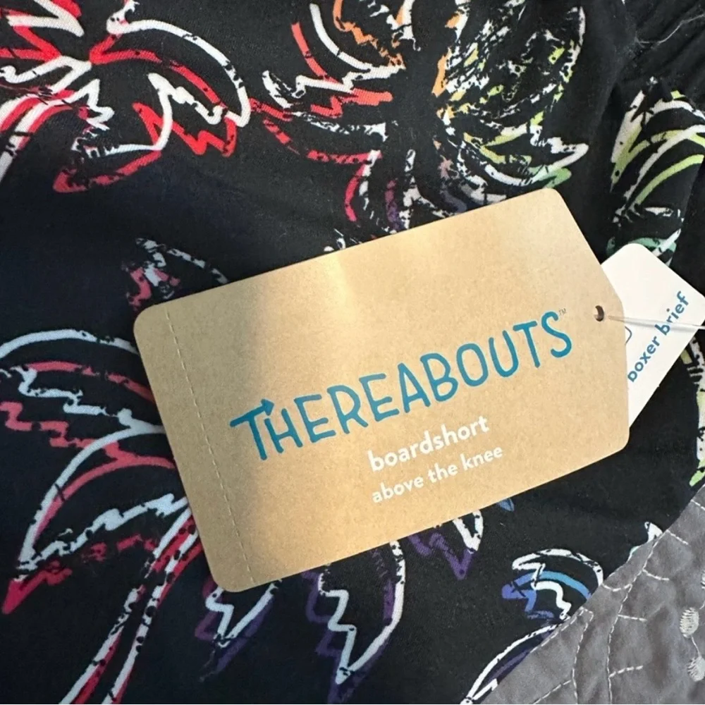 Thereabouts Boys Lazer Palm Swim Trunks NWT Size L 14/16